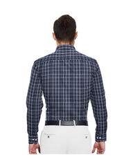BLUE WITH OCEAN WHITE CHECKS COTTON SHIRT