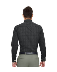 BLACK WITH SIMPLE CHECKS COTTON SHIRT