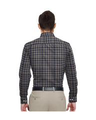 BLUE WITH IVORY CLASSY CHECKS COTTON SHIRT