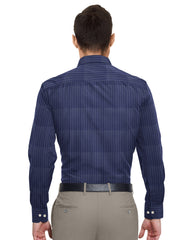VIOLET BLUE WITH THIN LINE COTTON SHIRT