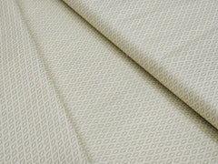 TRIANGLE PATTERN PRINTED LIGHT YELLOW BROWN PREMIUM MIX COTTON SHIRT FABRIC.