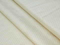 TRIANGLE PATTERN PRINTED LIGHT YELLOW BROWN PREMIUM MIX COTTON SHIRT FABRIC.