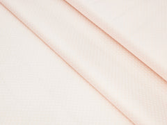 LIGHT PEACH DOTTED TEXTURED PLAIN PREMIUM MIX COTTON SHIRT FABRIC.