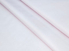PARALLEL THIN LINE LIGHT PINK PREMIUM MIX COTTON SHIRT FABRIC.