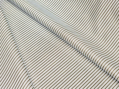 DARK HENNA GREEN THIN STRIP MIX PRIMIUM COTTON SHIRT FABRIC.