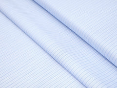 THIN LINE OCEAN BLUE PREMIUM MIX COTTON SHIRT FABRIC.