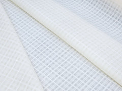 TRANSPERANT SKY YELLOW CHECKS PREMIUM MIX LINEN SHIRT FABRIC.