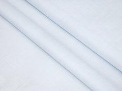 LIGHT SKY BLUE PLAIN PREMIUM PURE COTTON SHIRT FABRIC.