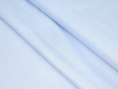 OCEAN LIGHT BLUE PLAIN PREMIUM MIX COTTON SHIRT FABRIC.