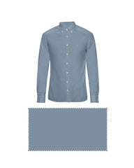 LIGHT BLUE SOLID PLAIN COTTON SHIRT