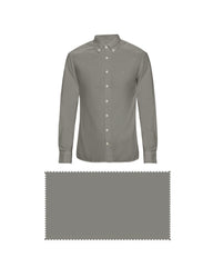 COCO LIGHT BROWN SOLID PLAIN COTTON SHIRT