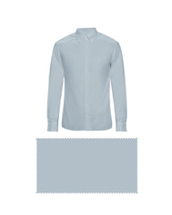 LIGHT SKY BLUE SOLID PLAIN COTTON SHIRT