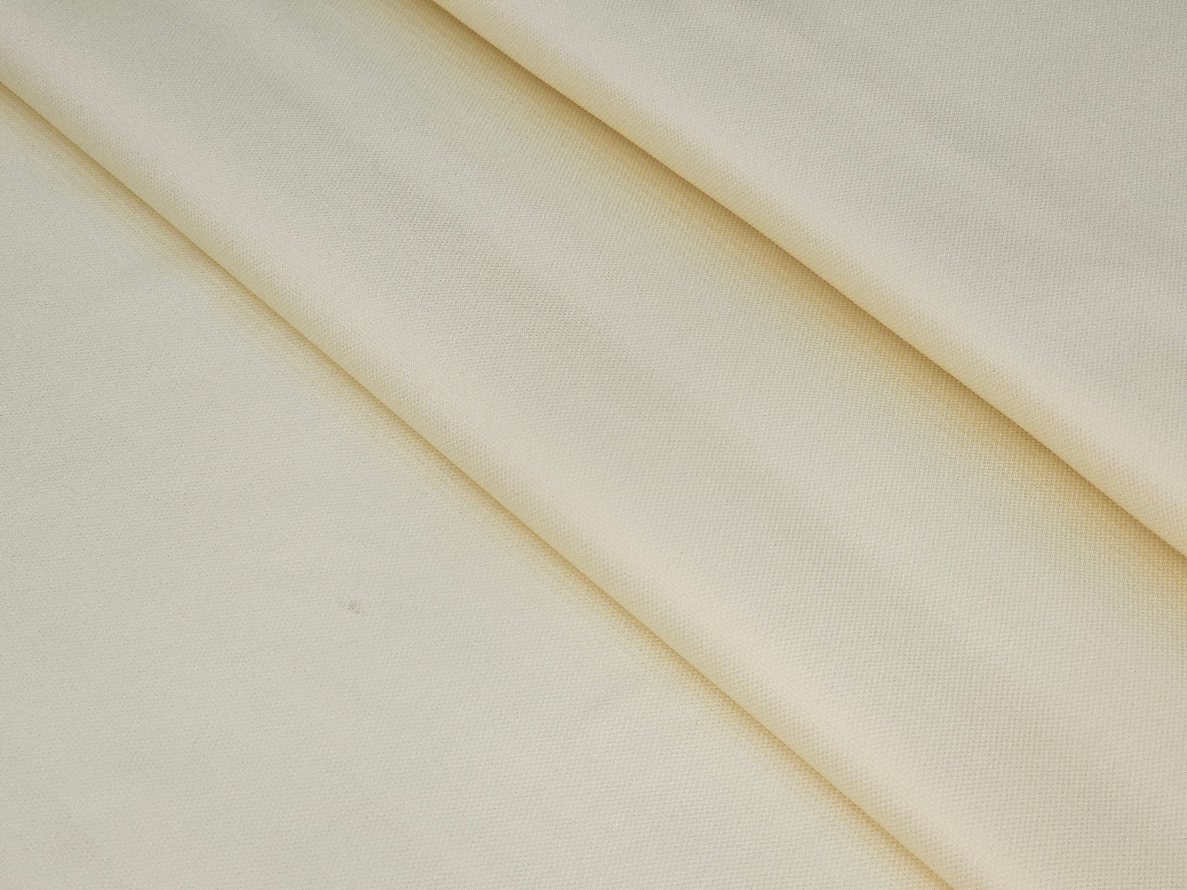 LIGHT YELLOW PLAIN PREMIUM MIX COTTON SHIRT FABRIC.