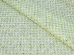 PISTA GREEN TEXTURE PRINT PRIMIUM MIX LINEN SHIRT FABRIC.