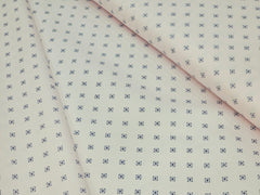 SMALL DOTTED PRINT LIGHT SKY PINK PREMIUM MIX COTTON SHIRT FABRIC.