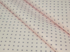 SMALL DOTTED PRINT LIGHT SKY PINK PREMIUM MIX COTTON SHIRT FABRIC.