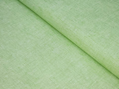 PISTA GREEN PLAIN PREMIUM MIX LINEN SHIRT FABRIC.