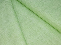 PISTA GREEN PLAIN PREMIUM MIX LINEN SHIRT FABRIC.
