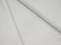 LIGHT STONE GREY PLAIN PREMIUM MIX COTTON SHIRT FABRIC.