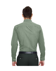 MAJESTIC MOUNTAIN SOLID GREEN COTTON SHIRT