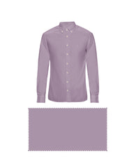 EXOTIC SPICE PINK SOLID PLAIN COTTON SHIRT + SILVER GREY FORMAL COTTON PANT