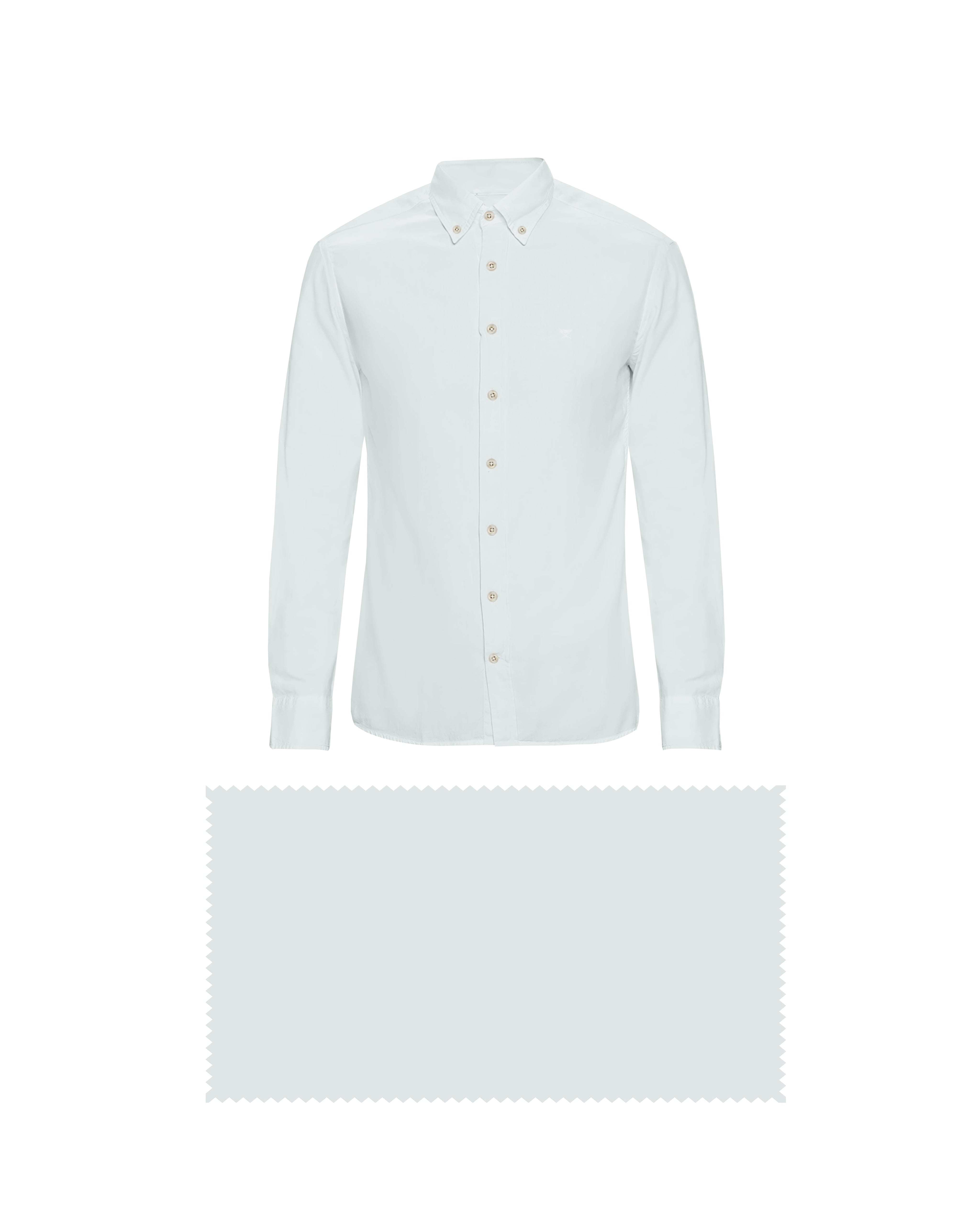 MILKY WHITE SOLID PLAIN COTTON SHIRT + LIGHT PISTA GREEN FORMAL COTTON PANT