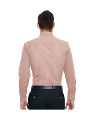 PEACH ROSE SOLID PLAIN COTTON SHIRT